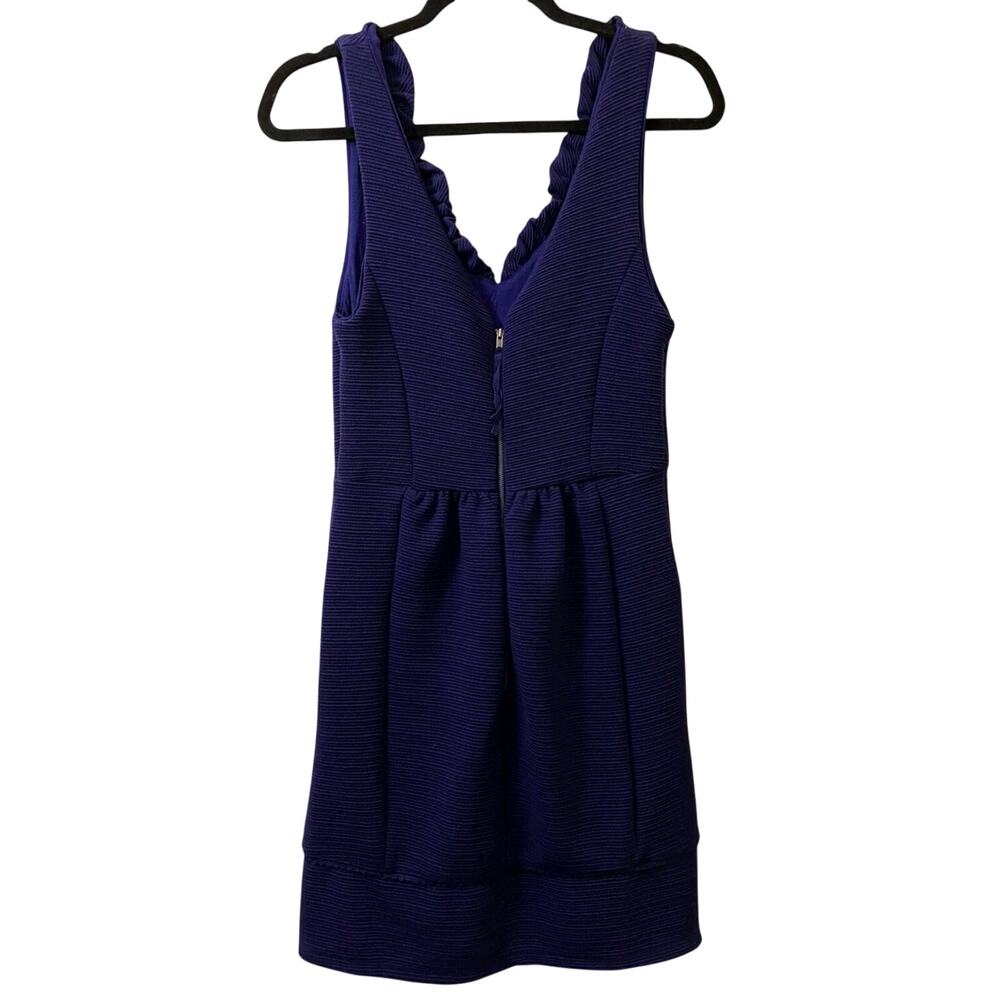 New Anthropologie MAEVE Ottoman Mini Dress $158 LARGE PETITE Blue - Picture 6 of 7